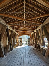 Comstock Covered Bridge Interior.