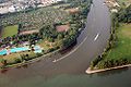 La confluence du Main et du Rhin.