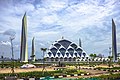 Al Jabbar Grand Mosque with Modern and local ethnic style architecture in Bandung, Indonesia