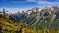 Mount Mystery and Fricaba (right) seen from Pacific Northwest National Scenic Trail