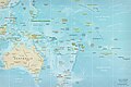 Oceania map (in English)