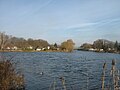 Einmündung der Havel (links im Bild) in den Oder-Havel-Kanal in Oranienburg