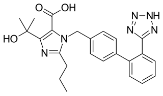 <span class="mw-page-title-main">Olmesartan</span> Angiotensin II receptor antagonist