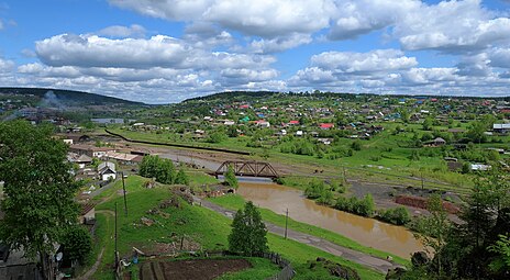 Река Вижай в посёлке