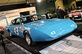 La Plymouth Superbird est développée pour la NASCAR avec un aspect aérodynamique agressif. Peinte du bleu Petty, elle est ici exposée dans un salon automobile au Canada en 2014.