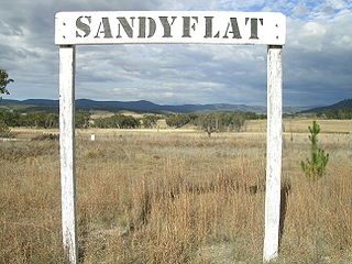 <span class="mw-page-title-main">Sandy Flat, New South Wales</span> Town in New South Wales, Australia