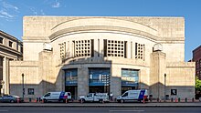 14th Street entrance of USHMM The United States Holocaust Memorial Museum (USHMM) (53831937253).jpg