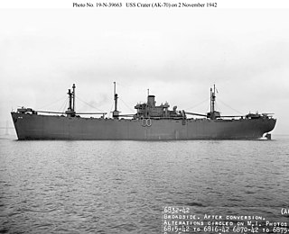 USS <i>Crater</i> Cargo ship of the United States Navy