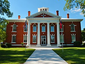 County courthouse in Preston