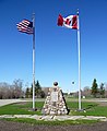 Original monument, International Peace Garden