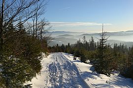 Beskid Sądecki mountains in winter 2016