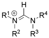 general structure of a formamidinium cation Formamidinium cation.png