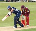 Ian Harvey takes a Wicket