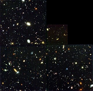 <span class="mw-page-title-main">Hubble Deep Field</span> Multiple exposure image of deep space in the constellation Ursa Major