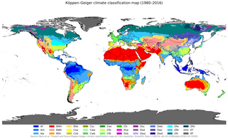 <span class="mw-page-title-main">Climatology</span> Scientific study of climate, defined as weather conditions averaged over a period of time