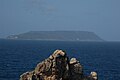 A far view of La Désirade from the Pointe des Châteaux