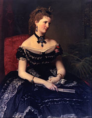 Matilde de Aguilera y Gamboa, señora de Fontagud, de Federico de Madrazo. 1873.