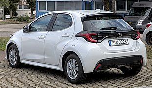 Mazda2 (XP210) - left rear view