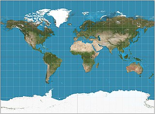 <span class="mw-page-title-main">Miller cylindrical projection</span> Cylindrical compromise map projection