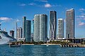 View of Park West in Downtown Miami from the water