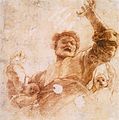 God the Father, study by Raphael for the dome