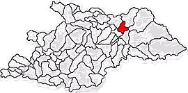 Location in Maramureș County