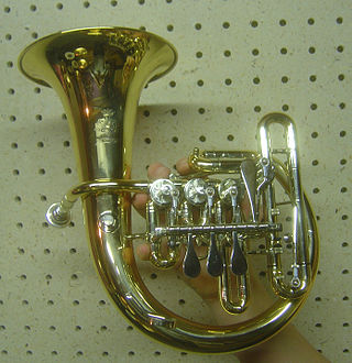 <span class="mw-page-title-main">Soprano helicon</span> Brass instrument in the helicon family