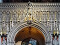 Details above the entry door into the choir area