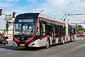 Yutong ZK5180A trolleybus in Shanghai, China