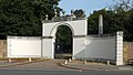 Chiswick House gate near obelisk