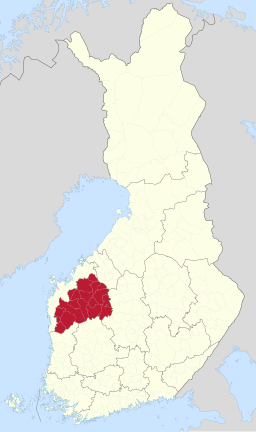 Landskapets läge i Finland