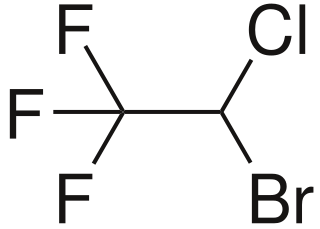 <span class="mw-page-title-main">Halothane</span> General anaesthetic