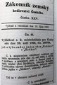 Rozhodnutí o změně jména obce z „Мrdákov“ na „Mrákov“ (1892)