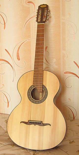 <span class="mw-page-title-main">Russian guitar</span> Seven-string acoustic guitar developed in Russia