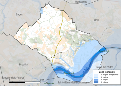 Carte des zones inondables.