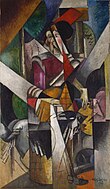 Albert Gleizes, 1914, Woman with Animals (La dame aux bêtes) Madame Raymond Duchamp-Villon, oil on canvas, 196.4 x 114.1 cm (77 5/16 x 45 15/16 in.)