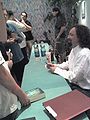 Fantasy-author Bernhard Hennen signing Die Elfen at FeenCon