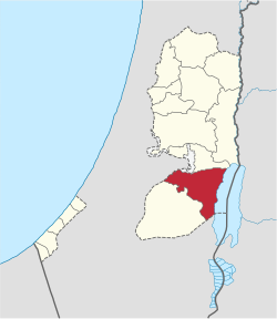 Location of Bethlehem Governorate