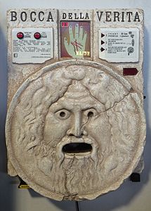 Vedeževalska naprava Bocca Della Verita v Musee Mecanique.