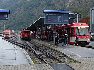 <span class="mw-page-title-main">Brig Bahnhofplatz railway station</span> Railway station in Brig-Glis in the Swiss canton of Valais