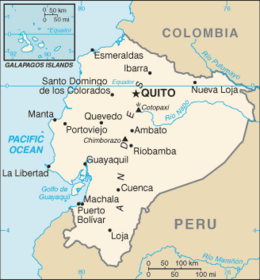 Ecuador - Mappa