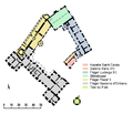 Floor plan of the château's first floor