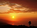 Sunrise over the south beach of Jamaica