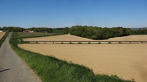 Le Canal de Monlaur sur les hauteurs de Lourties-Monbrun.