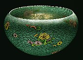 Tokyo Cloisonne Enamel, Shōtai Shippō by Namikawa Sōsuke (c. 1900), translucent plique-a-jour enamel on silver.