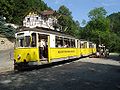 Triebwagen 2 der Kirnitzschtalbahn an der Haltestelle Forsthaus