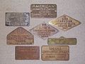 Builder's plates from 141.R locomotives