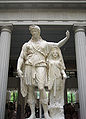 * Nomination Roman Statue at Met. --Arad 00:26, 17 May 2007 (UTC) * Decline Distracting foreground and centered composition. -- Ram-Man 05:20, 17 May 2007 (UTC) Please categorize photo --Orlovic (talk) 10:28, 17 May 2007 (UTC)