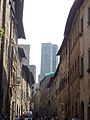 Towers from a street (Via San Matteo)