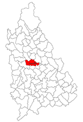 Location in Dâmbovița County